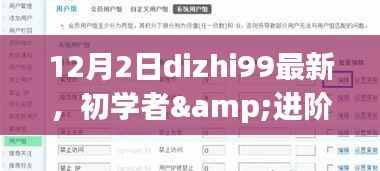 初学者与进阶用户适用的dizhi99最新任务完成步骤详解指南(12月2日更新版)