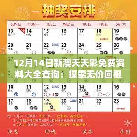 12月14日新澳天天彩免费资料大全查询:探索无价回报的彩票之旅