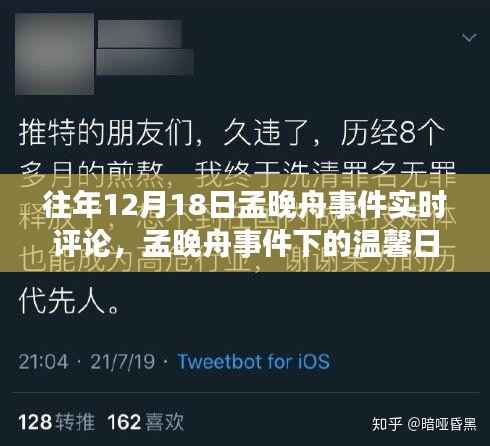 孟晚舟事件下的温馨日常，跨越时空的友情与陪伴之旅实时评论