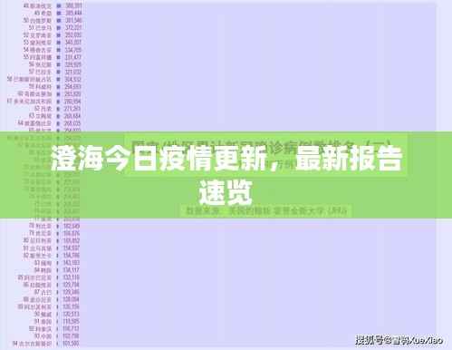 澄海今日疫情更新,最新报告速览