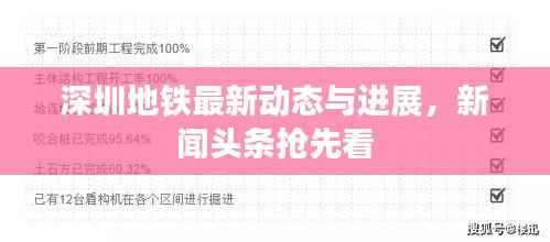 深圳地铁最新动态与进展,新闻头条抢先看